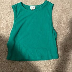 Lelis Kelly green crop tank